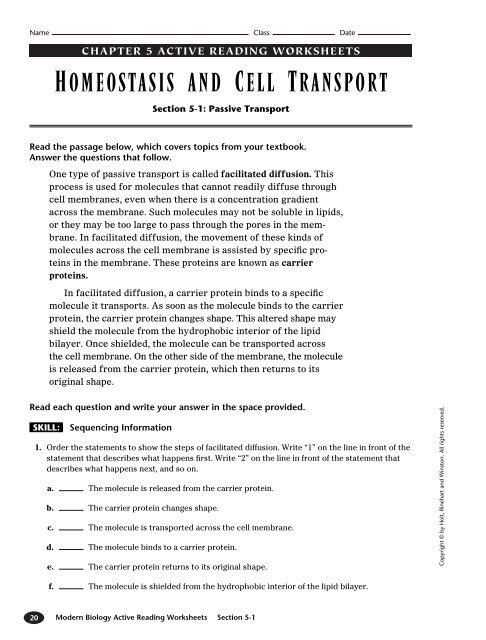 Active Reading Worksheet