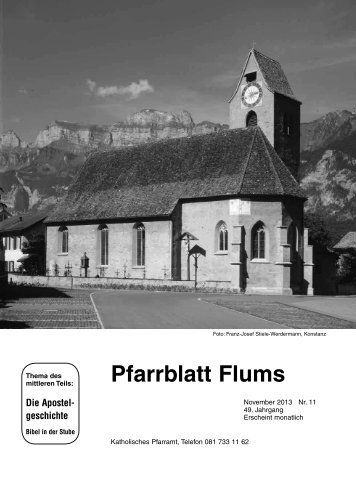 Pfarrblatt Flums - justus-flums.ch