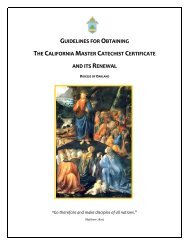 Guidelines - Diocese of Oakland