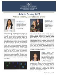 Bulletin for May 2013 - FAU