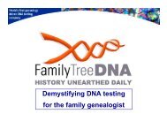 Demystifying DNA testing for the family genealogist - Interactive ...