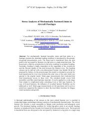 Stress Analyses of Mechanically Fastened Joints in Aircraft Fuselages