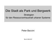 Die Stadt als Park und Bergwerk - TU Berlin