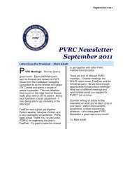 PVRC Newsletter September 2011