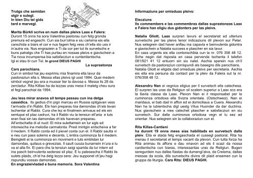 Info 7 Fenadur - Kirchgemeinde Laax Falera
