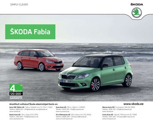 Fabia hinnakiri EST - Aasta Auto