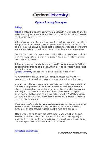 Options stock repair strategy