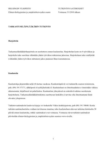 HELSINGIN YLIOPISTO - Helsinki.fi