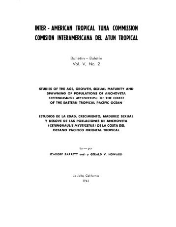 IATTC Bulletin, Vol.5_No.2_English - ComisiÃƒÂ³n Interamericana del ...