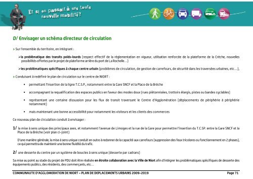 Le PDU approuvé - Communauté d'Agglomération de Niort