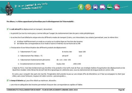 Le PDU approuvé - Communauté d'Agglomération de Niort