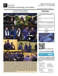 E -NEWS - Southern University Law Center