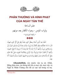 phần thưởng và hình phạt của ngày tận thế - Chân Lý Islam