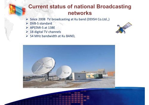 (Current Status 1) Satellite Communications in Mongolia - APRSAF