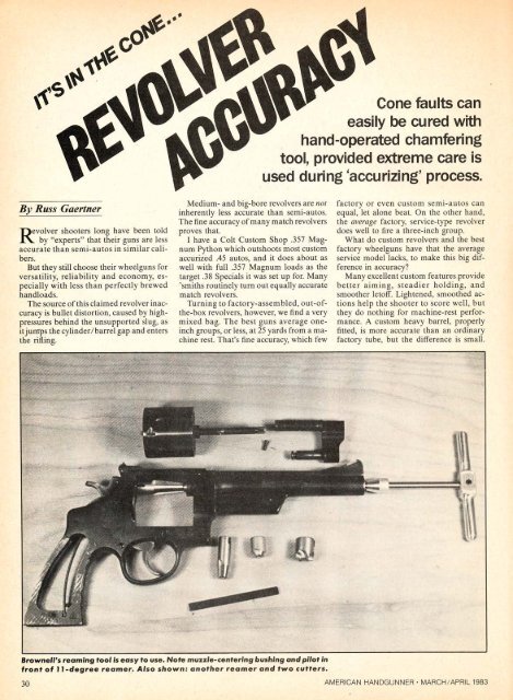 March/April 1983 - American Handgunner