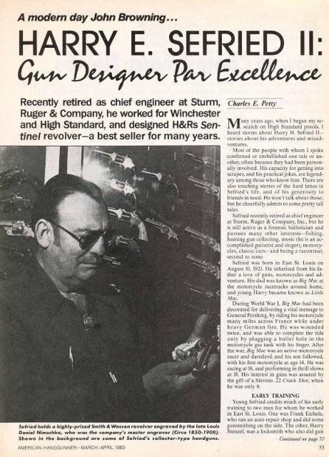 March/April 1983 - American Handgunner