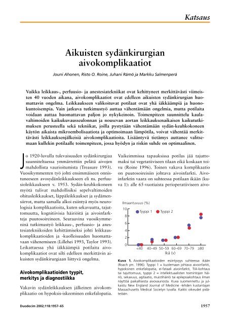 Aikuisten sydÃ¤nkirurgian aivokomplikaatiot - Terveyskirjasto