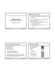 Computer Vision & Digital Image Processing Histogram Processing ...