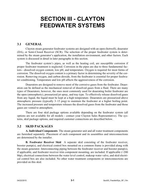 SigmaFire Installation Manual, rev. F - Clayton Industries