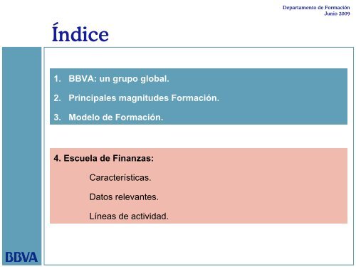 Escuela de Finanzas del BBVA. Introducción al modelo ... - Gref