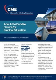 About the Dundee Centre for Medical Education - School of Medicine