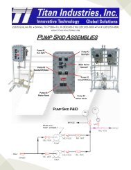 PUMP SKID ASSEMBLIES - L.B.L Trading Ltd.