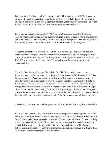 CuvÃ¢nt Ãnainte Imunologia este unul dintre ... - Cursuri Medicina