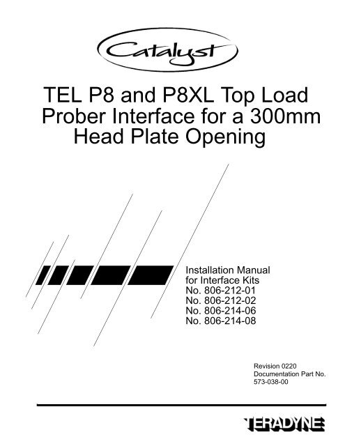 TEL P8 and P8XL Top Load Prober Interface for a ... - Zzybot.net