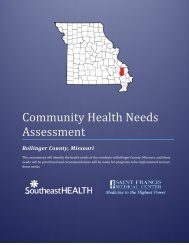 Community Health Needs Assessment - Southeast Hospital