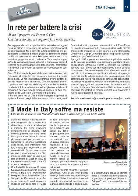 io l'impresa maggio 2009 - CNA Informa