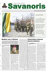 Patvirtinta Lietuvos karinÄ doktrina Reiklus sau ir kitiems - KraÅ¡to ...
