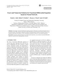 Exact and Numerical Solution for Fractional Differential Equation ...