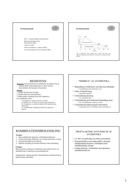 Antibiotika – en oversigt Midler mod infektionssygdomme Begreber ...