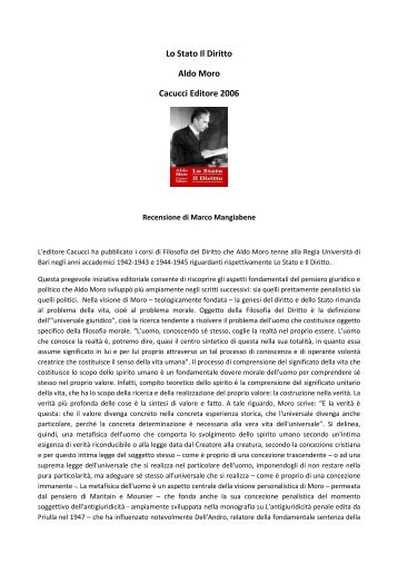 Recensione di Marco Mangiabene - Politicamente.Net