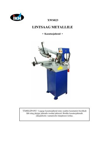 LINTSAAG METALLILE