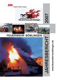 Jahresbericht 2007 - Feuerwehr BÃ¶blingen