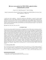 Bit-error rate analysis for PIM-CDMA optical wireless communication ...