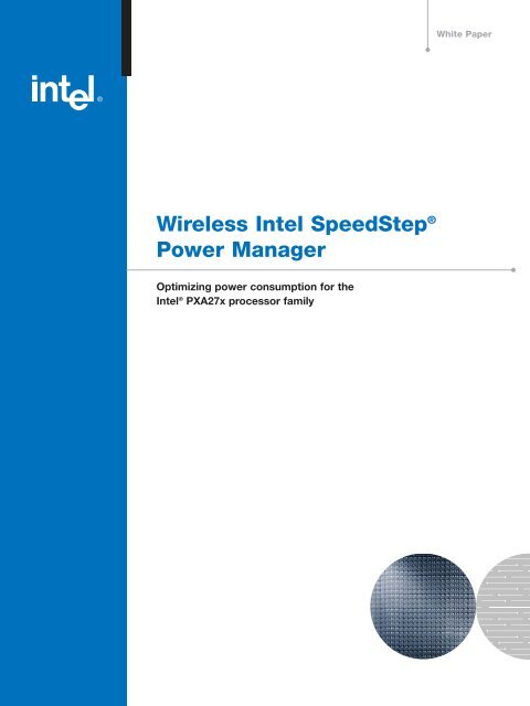 Wireless Intel SpeedStep Power Manager
