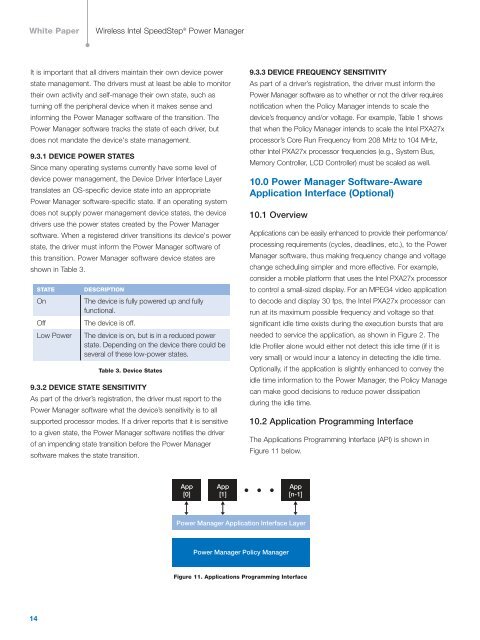 Wireless Intel SpeedStep Power Manager