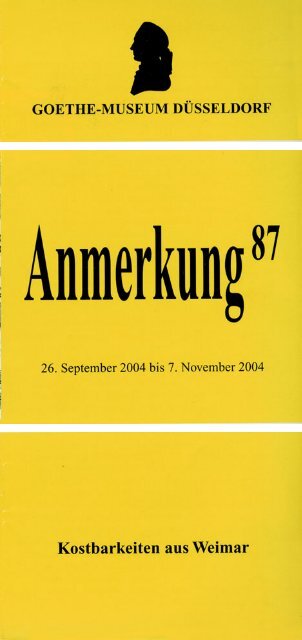 PDF-Download Anmerkung 87 - Goethe-Museum-Düsseldorf