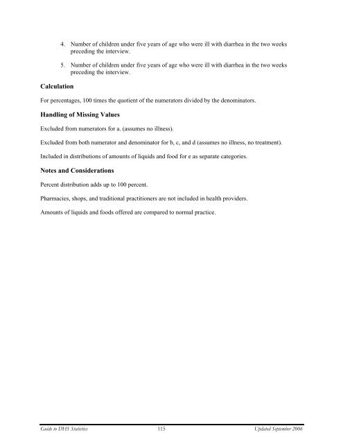 Demographic and Health Surveys Methodology - Measure DHS