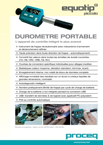 DUROMETRE PORTABLE - EMS: European Metrology Systems sa