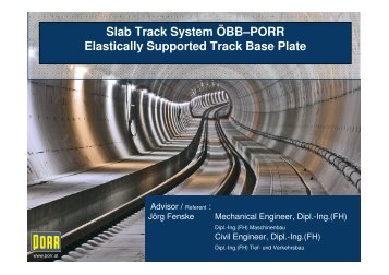 SLAB TRACK SYSTEM ÖBB-PORR