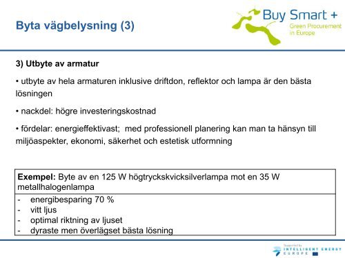 Belysning (ladda ner utbildningsmaterial här) - Buy Smart