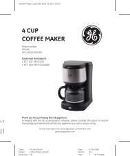 4 CUP Coffee maker - GE :: Housewares