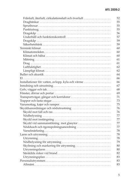 AFS 2009:2 - Arbetsplatsens utformning ... - Archileaks