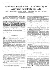 Multivariate statistical methods for modeling and ... - IEEE Xplore