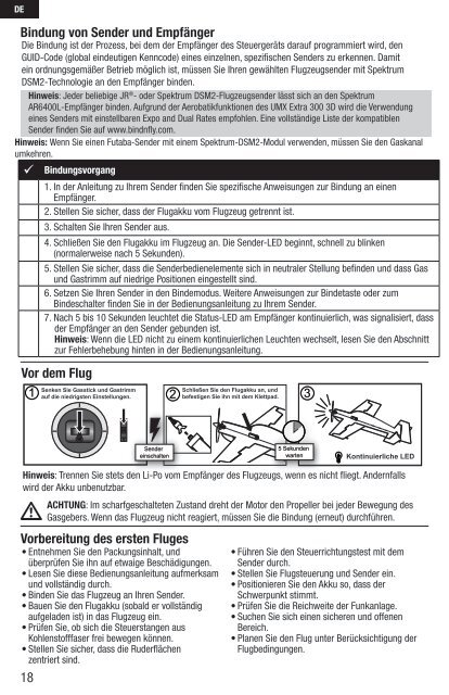 Instruction Manual Bedienungsanleitung Manuel d ... - Horizon Hobby