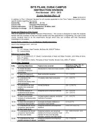 bits pilani, dubai campus instruction division - Student Welfare Division