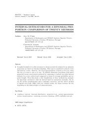 Interval Estimators for a Binomial Proportion: Comparison of ... - INE